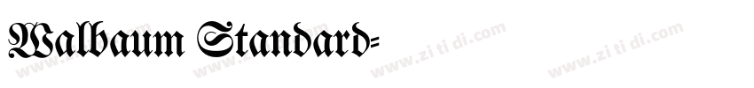 Walbaum Standard字体转换